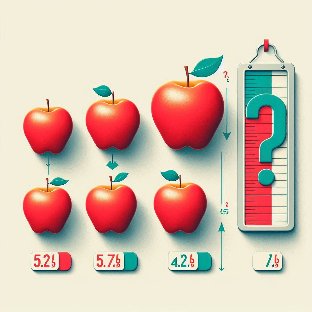do 5 apple weight more then 1 pu nd