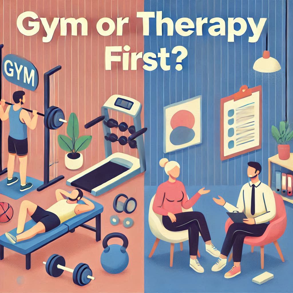 gym or therapy first